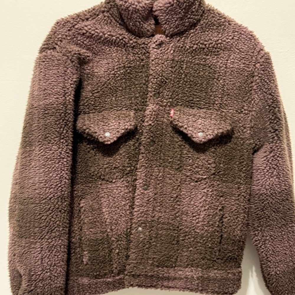 Levi's Cozy Vintage Relaxed Sherpa Trucker Jacket size Small